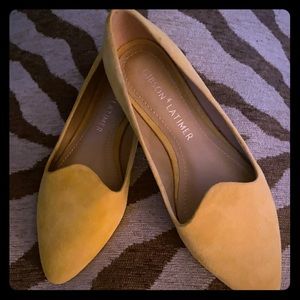 Yellow Suede Flats
